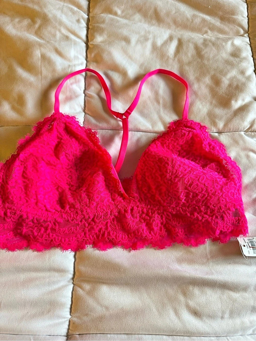 Aerie Lace Bralette in Pink US M NWT
